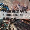 CF职业战队实力对比：EDG、DK、KG谁更胜一筹？