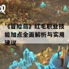 《冒险岛》红毛职业技能加点全面解析与实用建议