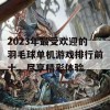 2023年最受欢迎的羽毛球单机游戏排行前十，尽享精彩体验