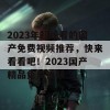 2023年超好看的国产免费视频推荐，快来看看吧！2023国产精品免费视频