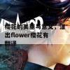 樱花的美丽与意义，漾出flower樱花有翻译