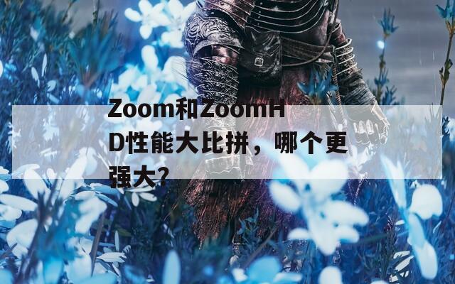 Zoom和ZoomHD性能大比拼，哪个更强大？