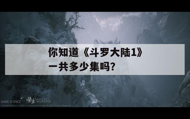 你知道《斗罗大陆1》一共多少集吗？