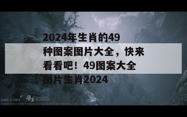 2024年生肖的49种图案图片大全，快来看看吧！49图案大全图片生肖2024