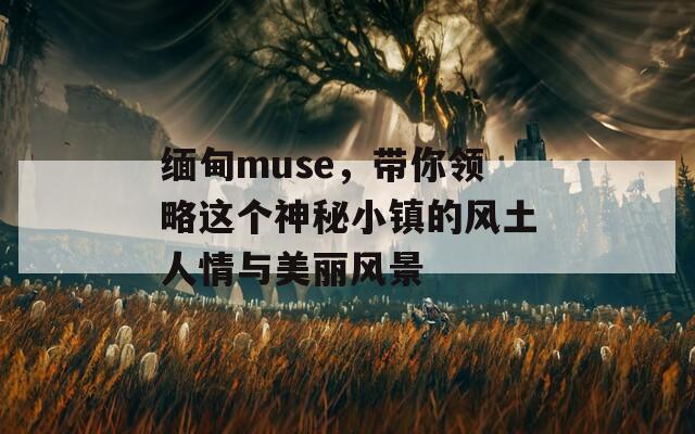 缅甸muse，带你领略这个神秘小镇的风土人情与美丽风景