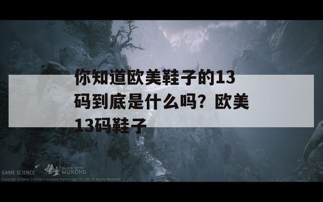 你知道欧美鞋子的13码到底是什么吗？欧美13码鞋子