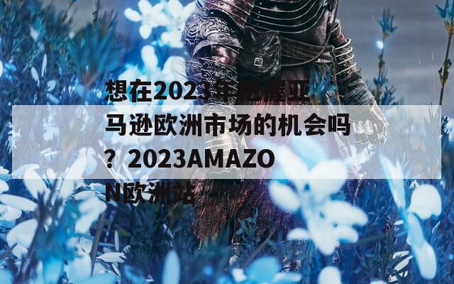 想在2023年把握亚马逊欧洲市场的机会吗？2023AMAZON欧洲站